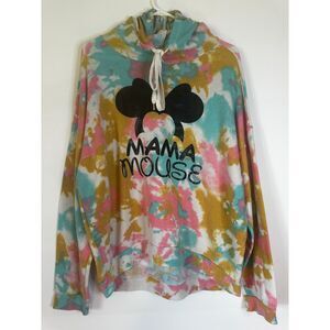 White Birch XL Hoodie Mama Mouse Tie Dye Pullover Hooded Sweatshirt
